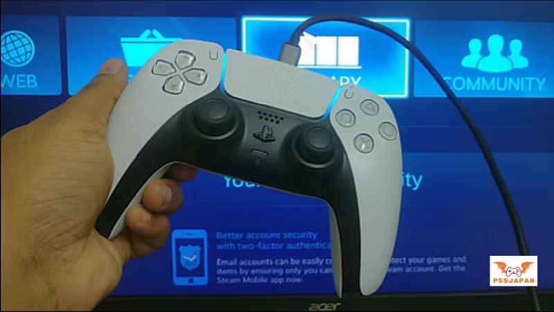 PS5 コントローラー PC：接続方法